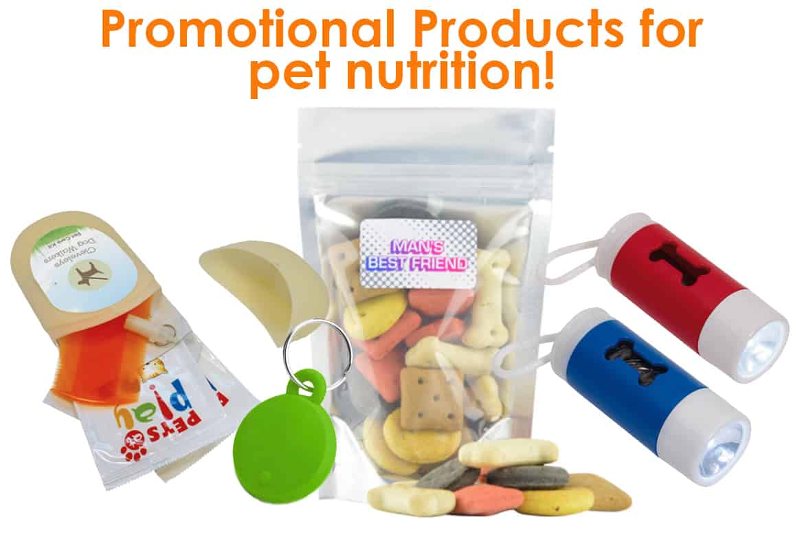 Promotional products for pet nutrition