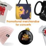 promotional merchandise for concerts
