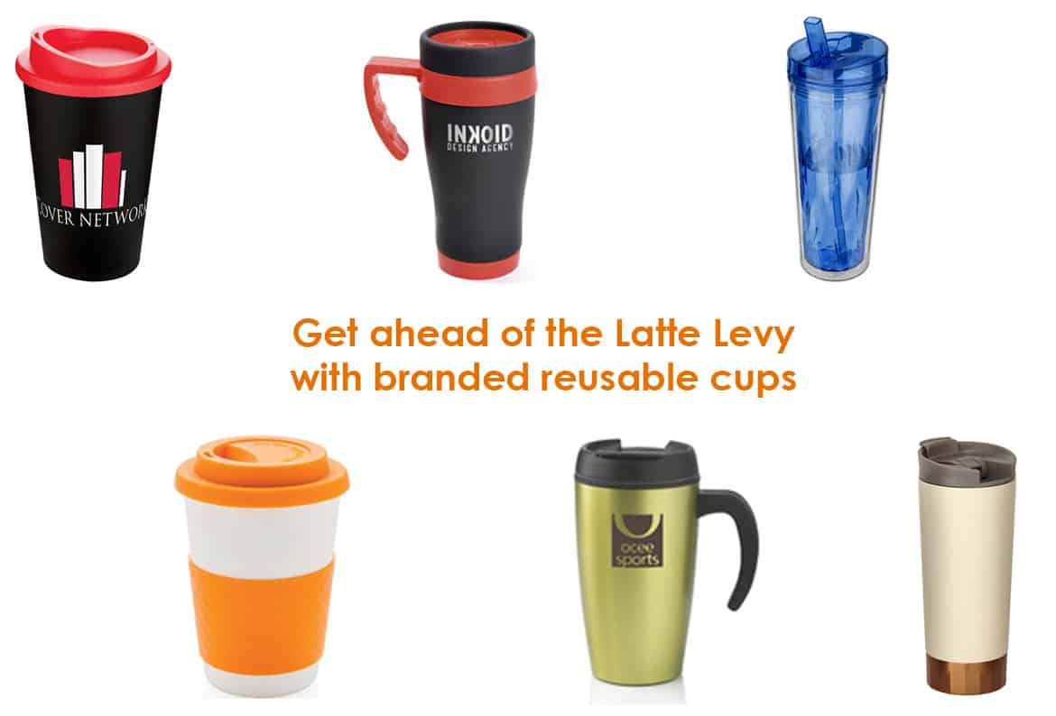 Latte Levy with Branded Reusable Cups