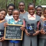 donating branded notebooks