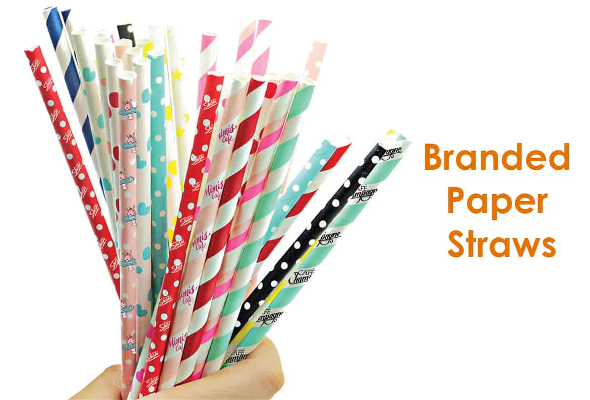 branded paper straws