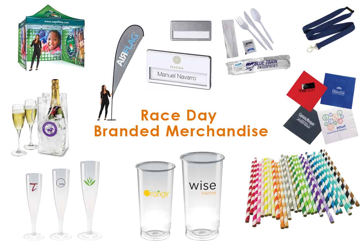 race day branded merchandise