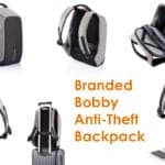 Branded Bobby Anti-Theft Backpack