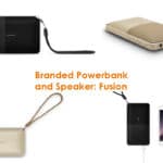 branded powerbank and speaker