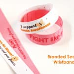 branded seeded wristband