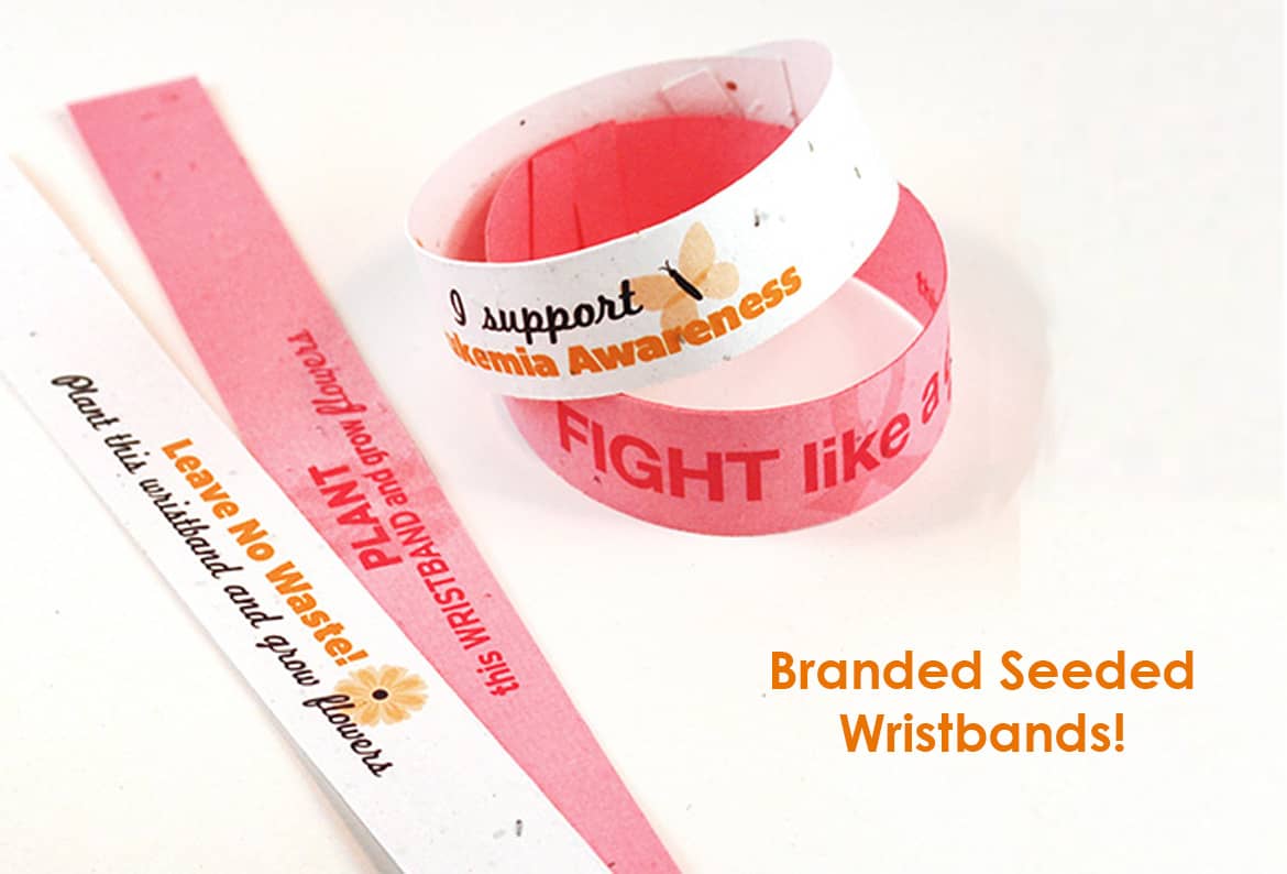 branded seeded wristband