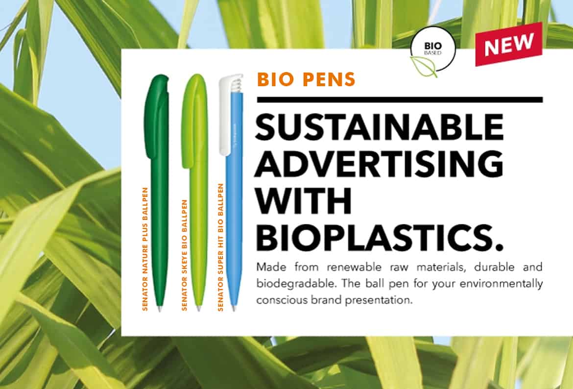 branded biodegradable senator pens