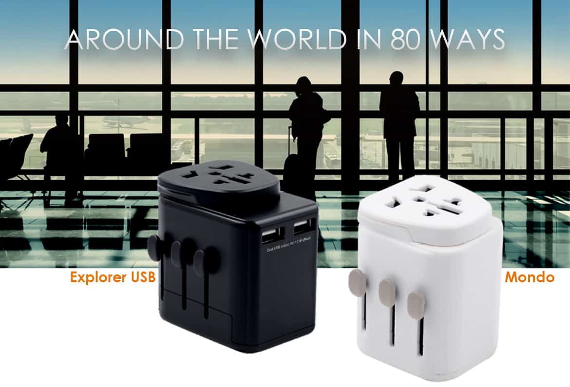 branded travel adaptors