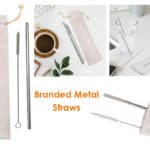 branded metal straws