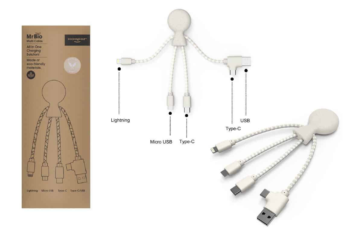 Branded Wheat Mr Bio Charging Cables