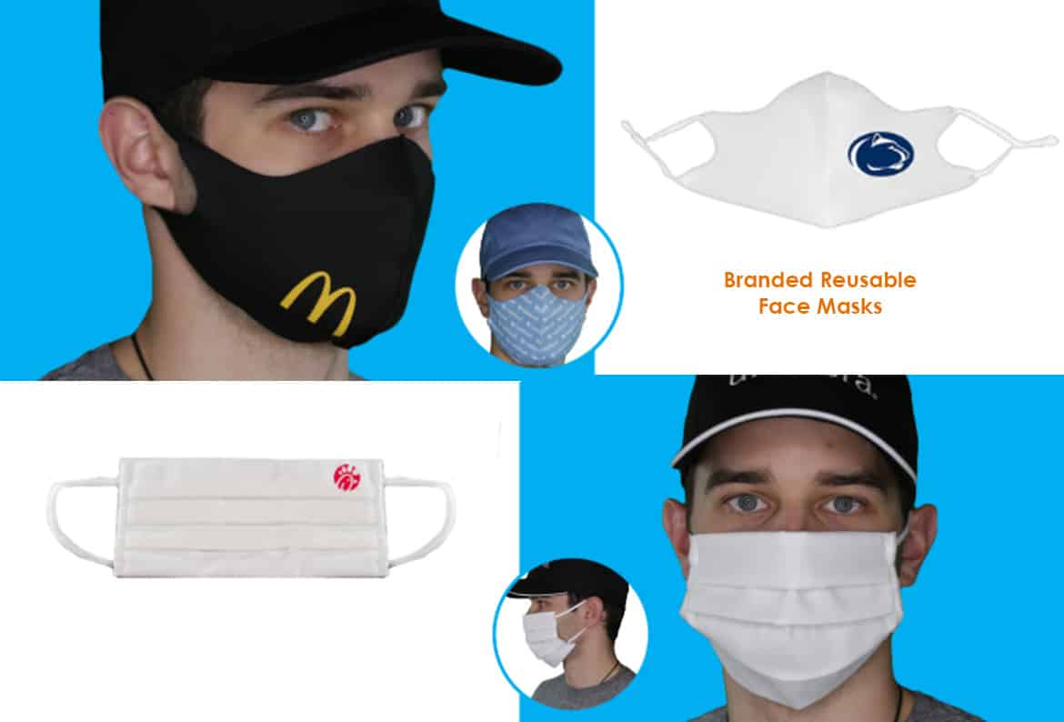 branded reusable face masks