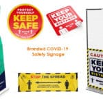branded covid-19 safety signage