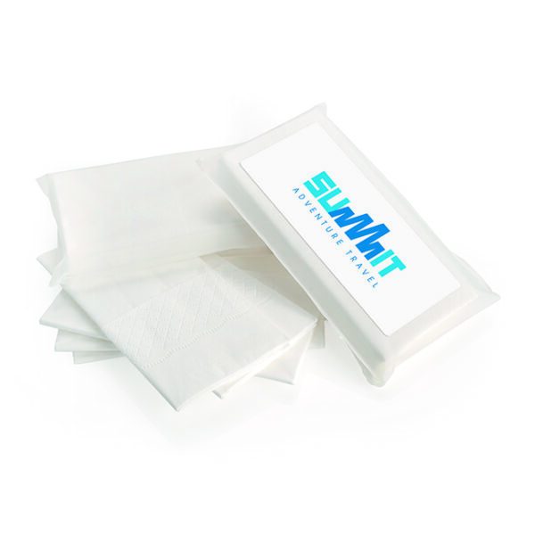 5 White 3-Ply Tissues in a Biodegradable Pack