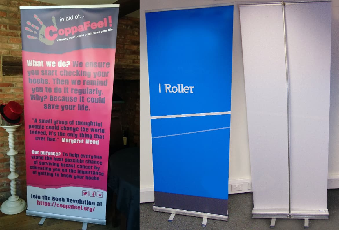 printed roller banners