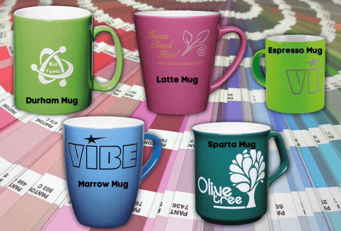 pantone matched branded mugs