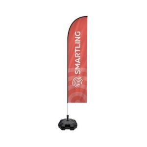 2.5m Fibreglass Feather Flag and Pole Kit, Single Sided
