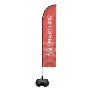 3.0m Fibreglass Feather Flag and Pole Kit, Single Sided