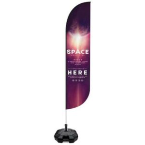 4.0m Fibreglass Bold Flag and Pole Kit, Single Sided
