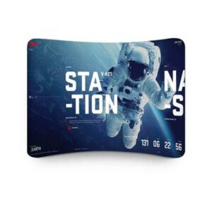 Soft Touch Curved Fabric Display - 850mm (w)