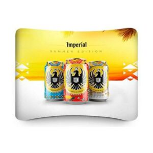 Soft Touch Curved Fabric Display - 5m (w)