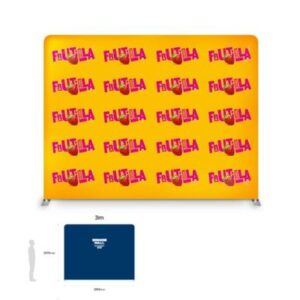 Soft Touch Straight Fabric Display - 3m (w)