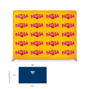 Soft Touch Straight Fabric Display - 4m (w)