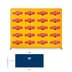 Soft Touch Straight Fabric Display - 5m (w)