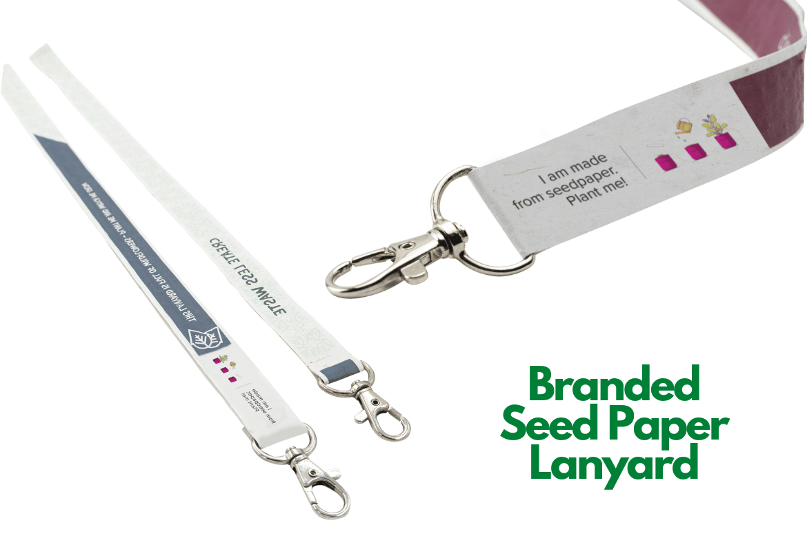 branded seed paper lanyards