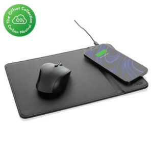 Swiss Peak RCS Recycled PU 10W Wireless Charging Mousepad