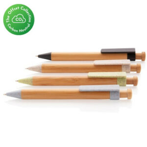Bamboo Pen with Wheatstraw Clip