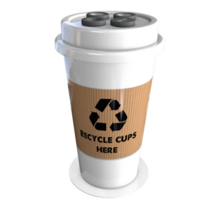 4 Tube Giant Coffee Cup Recycling Station