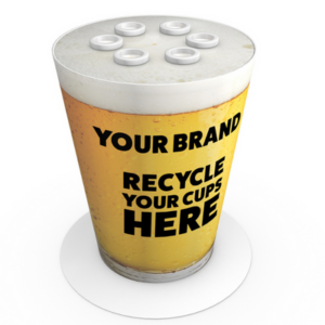 6 Tube Giant Pint Cup Recycling Station