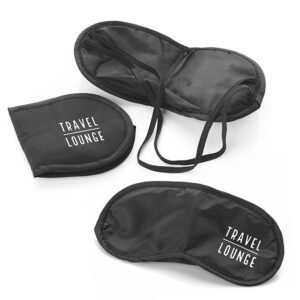 Black RPET Sleep Eye Mask