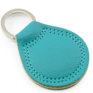 Recycled ELeather Teardrop Key Fob