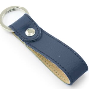 Recycled ELeather Rectangular Key Fob