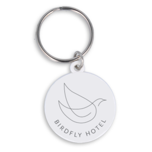 30mm Circle Keyring