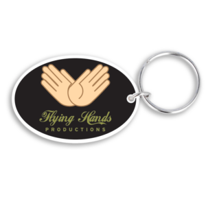 50mm Oval Keyring