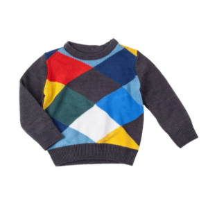 Knitted Upcycled Cotton Kid's Sweater (12 Gauge)
