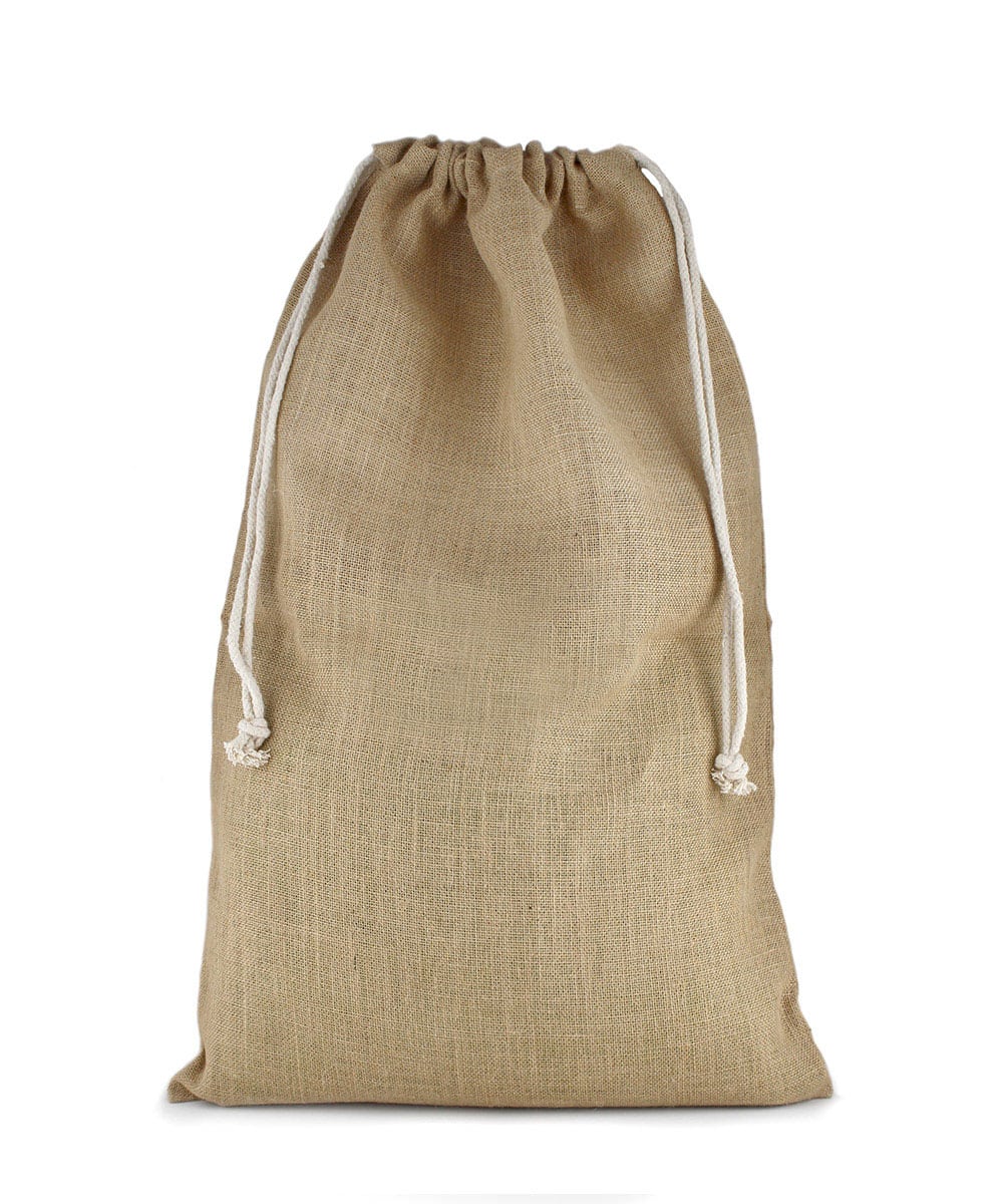 Jute Sack Drawstring Bag Large