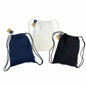 Nyuki AWARE Recycled Cotton & RPET Drawstring Bag