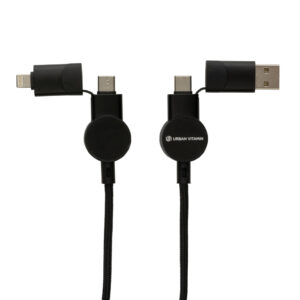 Urban Vitamin Oakland RCS Recycled Plastic 6-In-1 Fast Charging 45W Cable