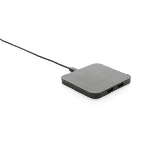RCS Recycled Plastic 10W Wireless Charger With USB Ports