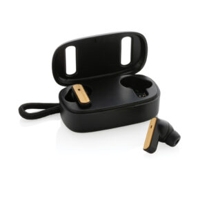 RCS Recycled Plastic & Bamboo TWS Earbuds