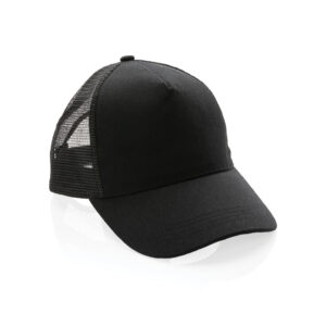 Impact AWARE™ Brushed Recycled Cotton 5 Panel Trucker Cap 190Gr