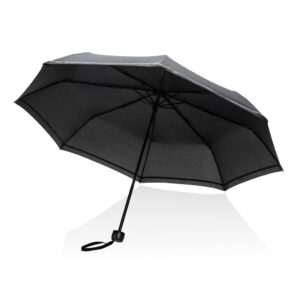 20.5" Impact AWARE™ RPET 190T Pongee Mini Reflective Umbrella