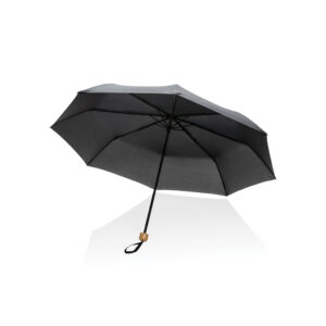 20.5" Impact AWARE™ RPET 190T Pongee Bamboo Mini Umbrella