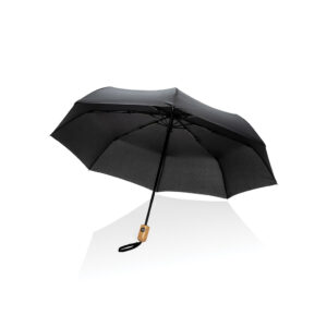 21" Impact AWARE™ RPET 190T Bamboo Auto Open/Close Umbrella