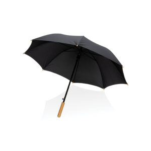 23" Impact AWARE™ RPET 190T Auto Open Bamboo Umbrella