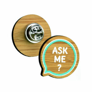 Bamboo Clutch Pin Badge