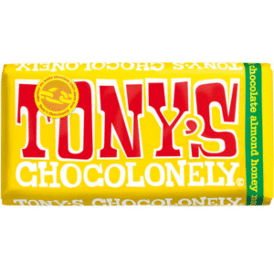 Tony's Chocolonely Milk Almond Honey Nougat Chocolate 180g